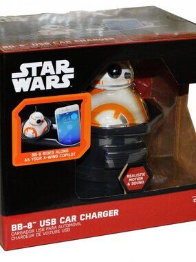 New in Box Star Wars BB-8 USB Car Charger